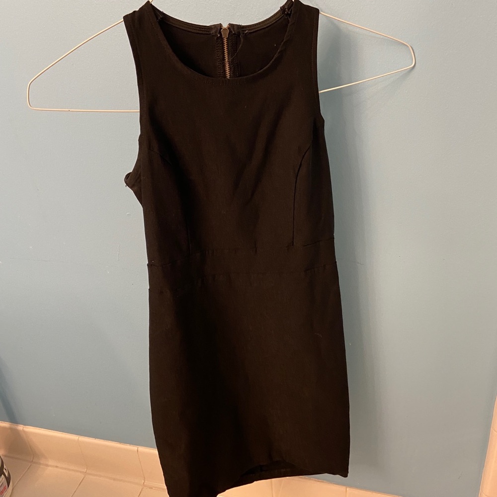 Simple Black Bodycon Dress w/ Cut outs